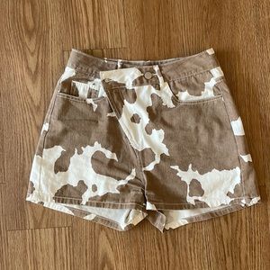 Cow Print Shorts